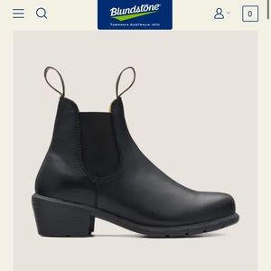 #1671 blundstone womens heeled boot in black